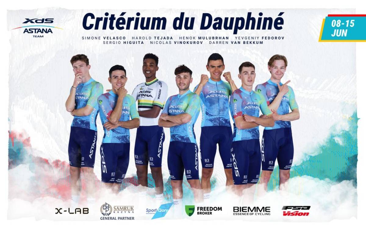 XDS Astana Team представила состав на гонку «Критериум дю Дофине»